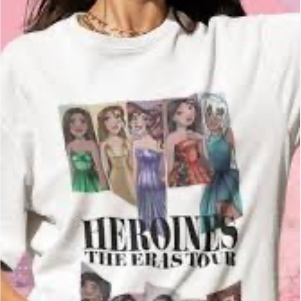 Heroines Eras Tour graphic T-shirt 2XL